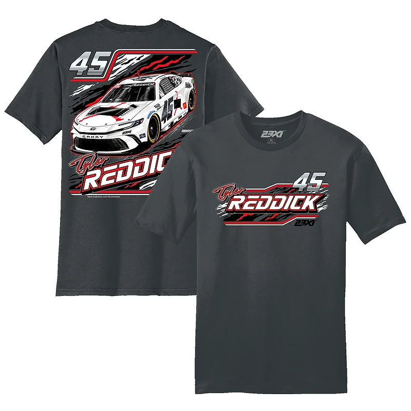 Youth 23XI Racing  Charcoal Tyler Reddick Jordan Brand Car T-Shirt