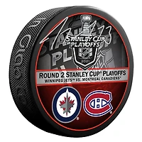 Tyler Toffoli Autographed Round 2 vs. Winnipeg Match-Up Hockey Puck