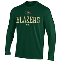 Men's Under Armour Green UAB Blazers Performance Long Sleeve T-Shirt
