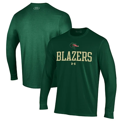 Men's Under Armour Green UAB Blazers Performance Long Sleeve T-Shirt