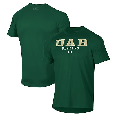 Men's Under Armour Green UAB Blazers Tech T-Shirt