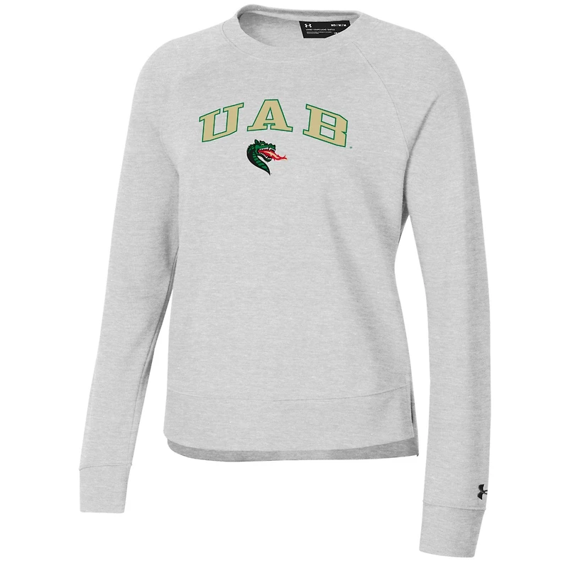 Sweat-shirt à enfiler Under Armour gris UAB Blazers pour femme