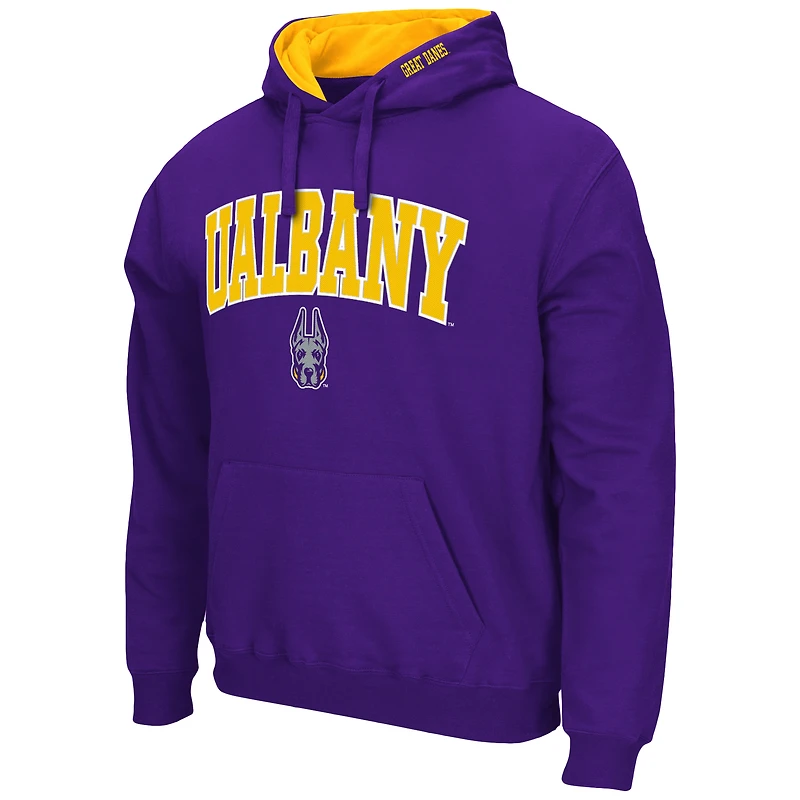 Sweat à capuche Colosseum Purple SUNY Albany Great Danes Isle pour homme