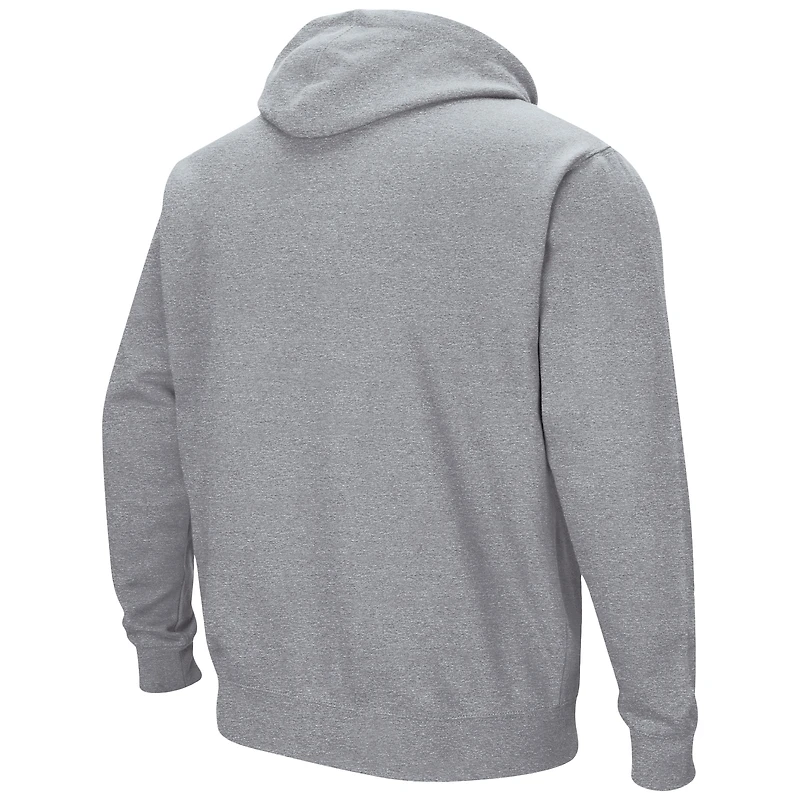 Men's Colosseum  Heather Gray UC Davis Aggies Arch & Logo Hoodie