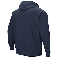 Men's Colosseum Navy UC Davis Aggies Arch & Logo 3.0 Pullover Hoodie