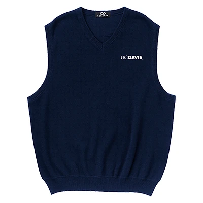 Gilet en tricot Milano bleu marine pour homme des Aggies de l'UC Davis