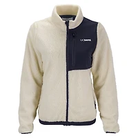 Women's Cream/Navy UC Davis Aggies Denali Full-Zip Jacket
