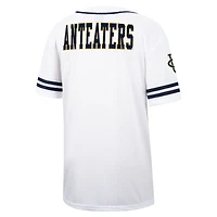 Maillot de baseball boutonné en maille Free Spirited UC Irvine Anteaters Colosseum blanc pour hommes