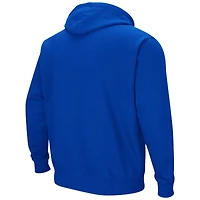 Men's Colosseum Blue UC Santa Barbara Gauchos Arch and Logo Pullover Hoodie