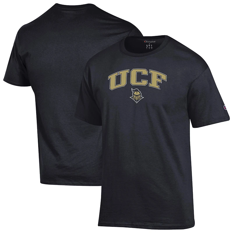 Men's Champion  Heather Gray UCF Knights Arch Over Logo T-Shirt
