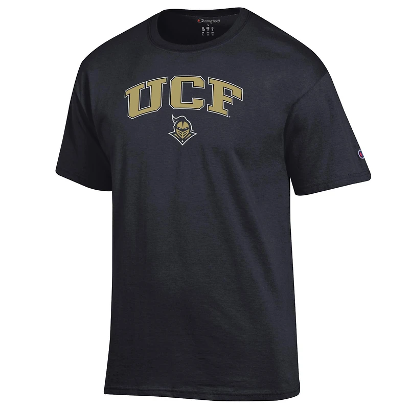 Men's Champion Heather Gray UCF Knights Arch Over Logo T-Shirt