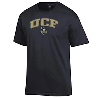 Men's Champion  Heather Gray UCF Knights Arch Over Logo T-Shirt