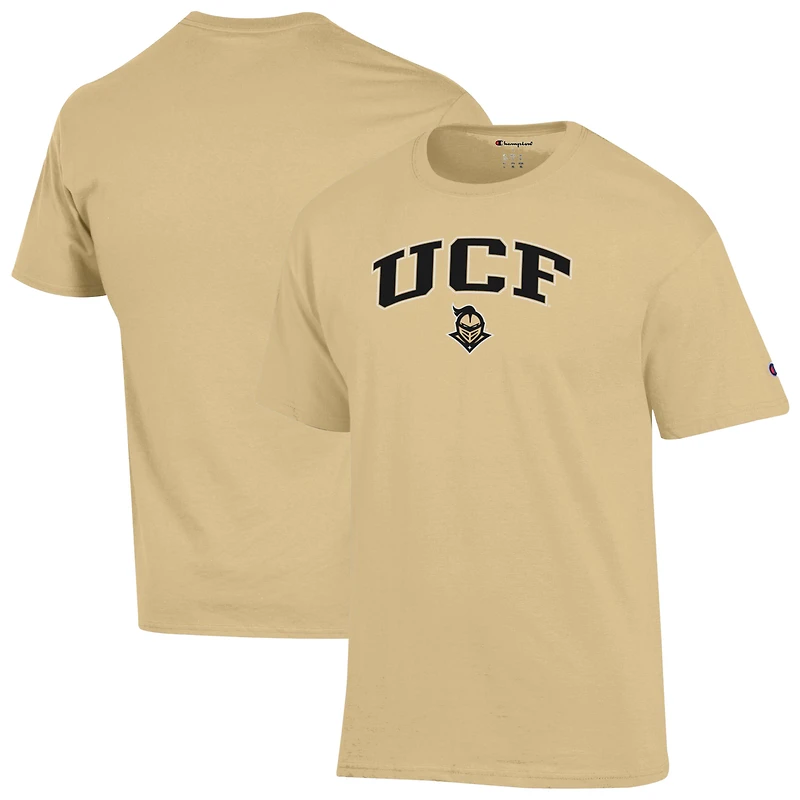 T-shirt Champion Gold UCF Knights pour homme avec logo Arch Over