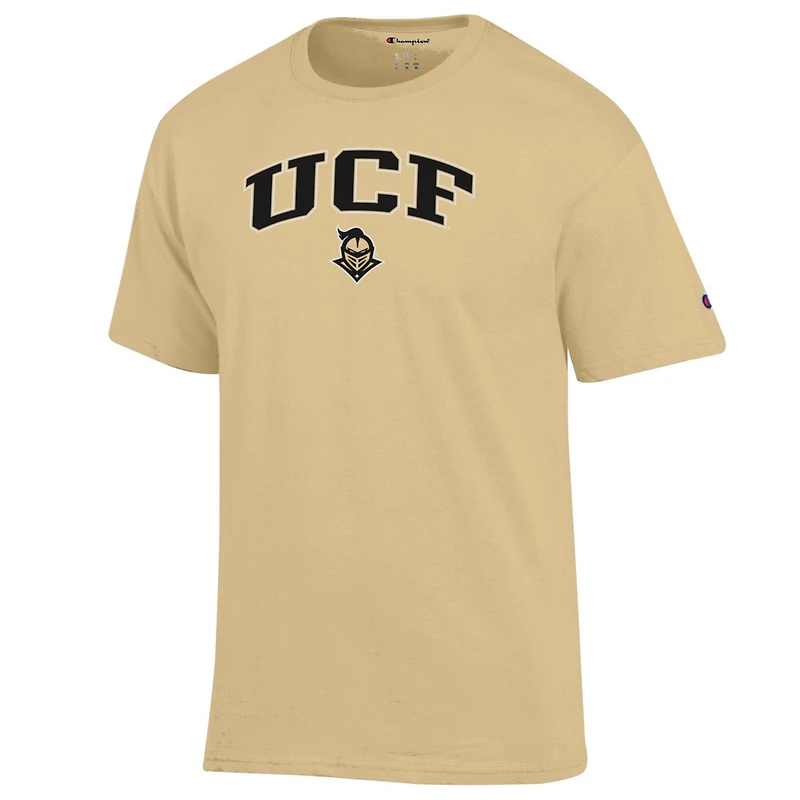 T-shirt Champion Gold UCF Knights pour homme avec logo Arch Over
