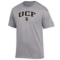 T-shirt à logo Arch Over Champion Heather Grey pour homme des UCF Knights