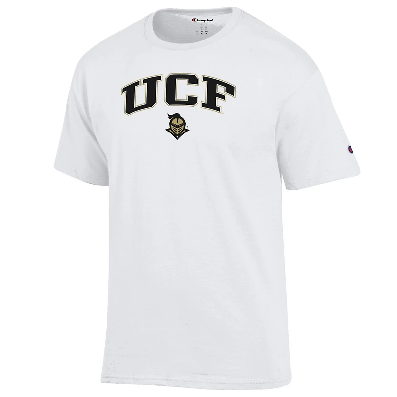 Men's Champion Heather Gray UCF Knights Arch Over Logo T-Shirt