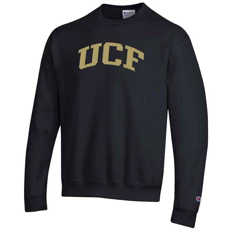 Men's Champion Black UCF Knights Basic Arch Fleece Pullover Sweatshirt