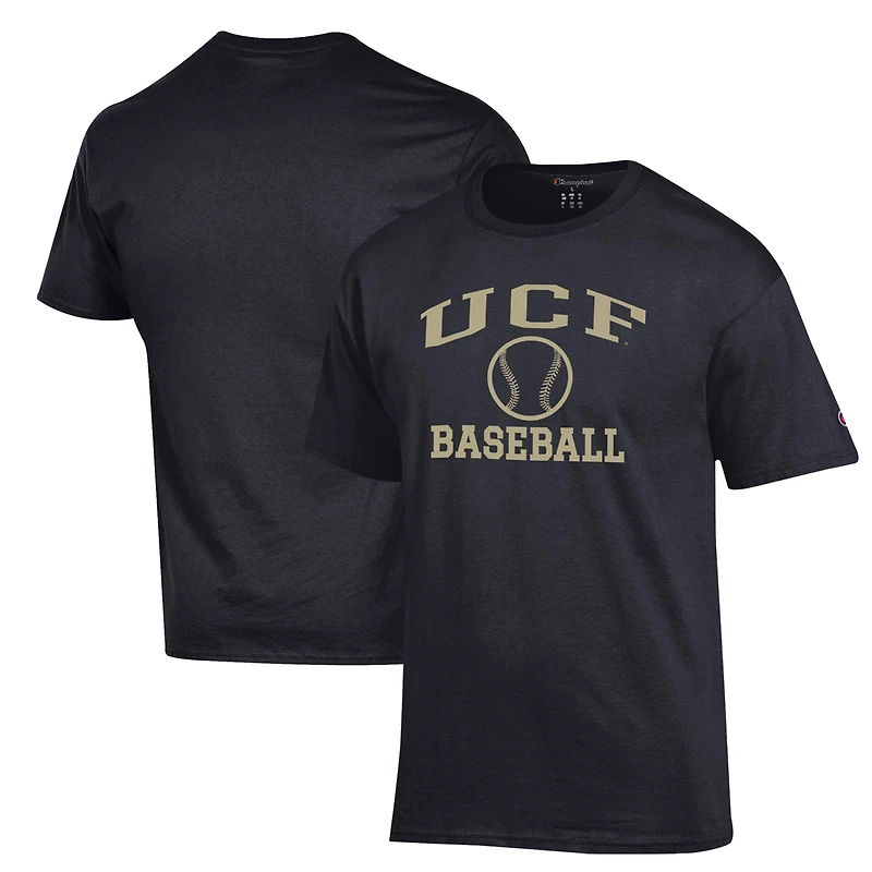 T-shirt de baseball noir Champion Icon des UCF Knights pour homme
