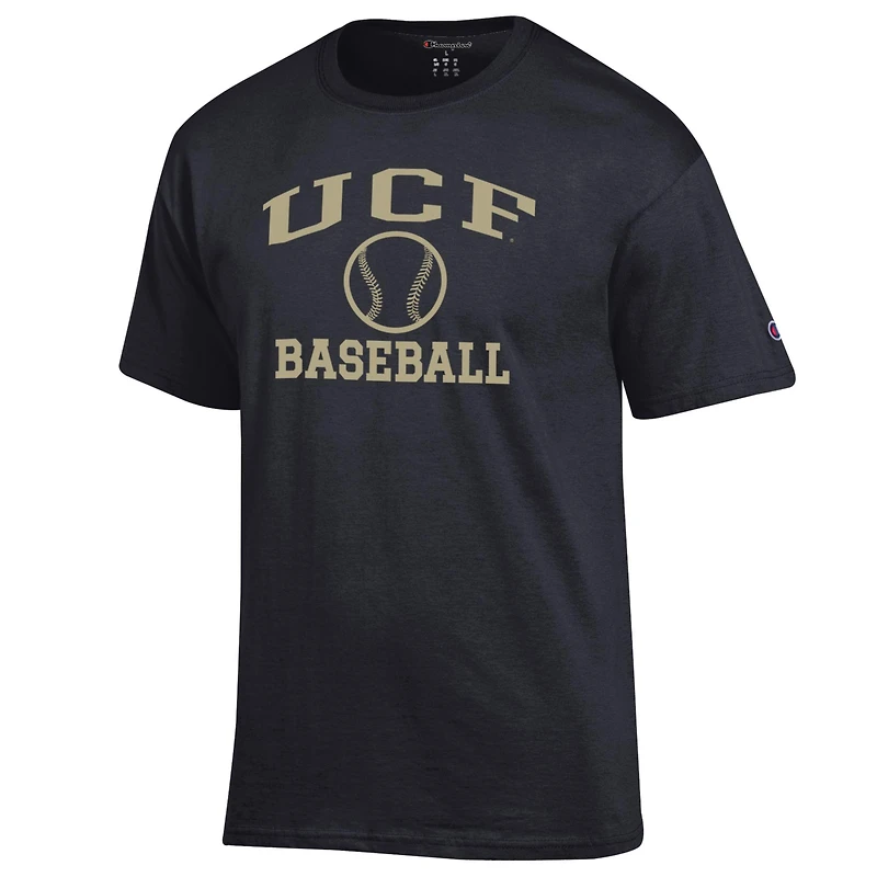 T-shirt de baseball noir Champion Icon des UCF Knights pour homme