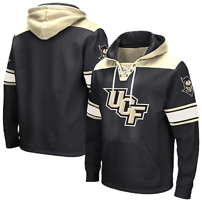 Men's Colosseum Black UCF Knights 2.0 Lace-Up Hoodie