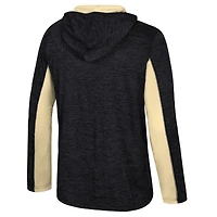 Men's Colosseum Black UCF Knights Always Sunny Quarter-Zip Hoodie