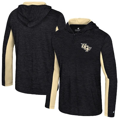Sweat à capuche noir fermeture éclair quart de tour pour homme Colosseum UCF Knights Always Sunny
