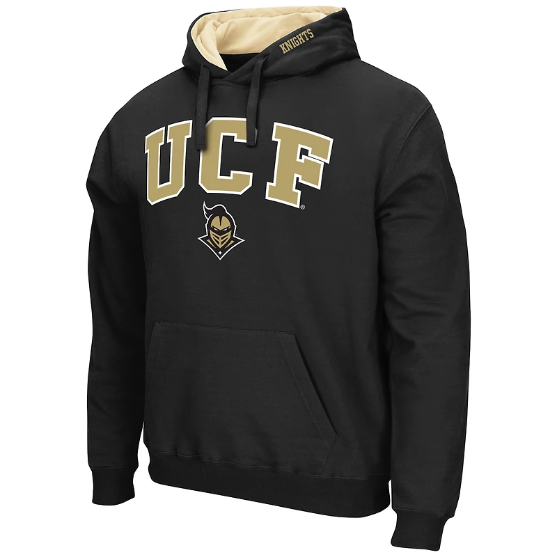 Men's Colosseum Black UCF Knights Arch & Logo 3.0 Pullover Hoodie