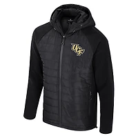 Veste à capuche entièrement zippée Colosseum Black UCF Knights Block The Sun pour homme