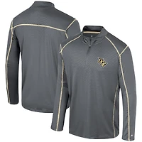 Men's Colosseum Black UCF Knights Cameron Quarter-Zip Windshirt
