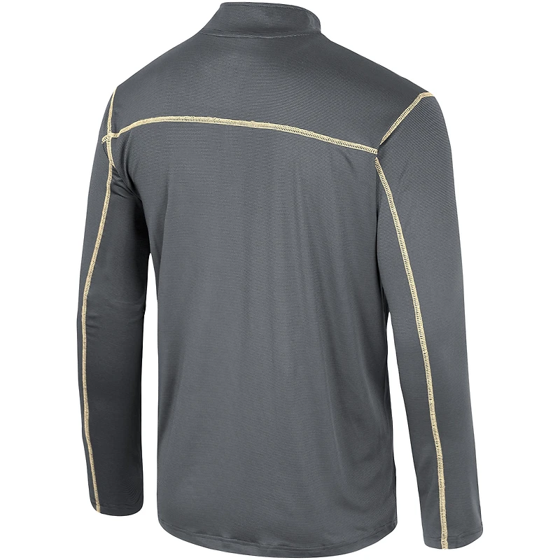 Men's Colosseum Black UCF Knights Cameron Quarter-Zip Windshirt