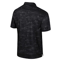 Men's Colosseum Black UCF Knights Daly Print Polo