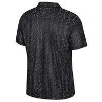 Men's Colosseum  Black UCF Knights Football Print Polo