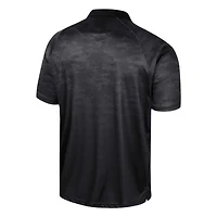 Polo à manches raglan nid d'abeille UCF Knights noir Colosseum pour hommes
