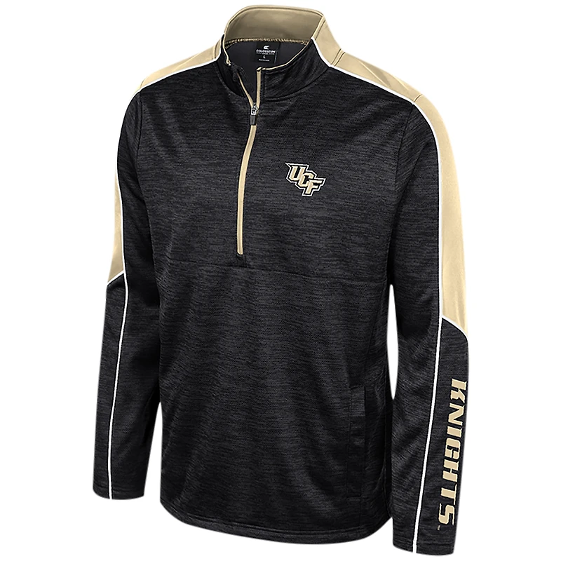 Veste Colosseum Black UCF Knights Marled Half-Zip pour homme