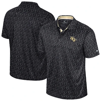 Polo de golf sublimé Colosseum Black UCF Knights pour homme