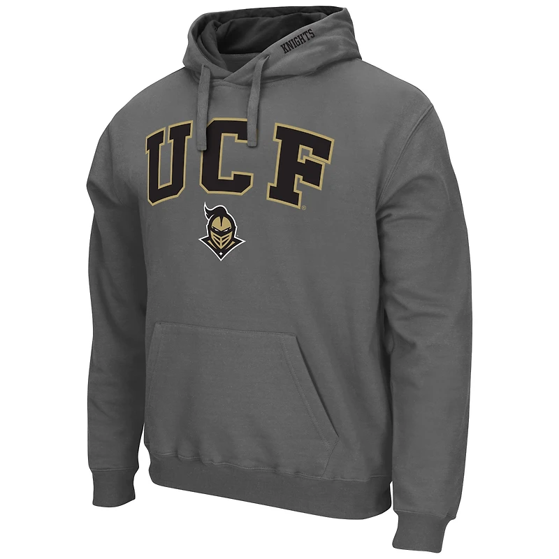 Sweat à capuche Colosseum Charcoal UCF Knights Arch & Logo pour homme