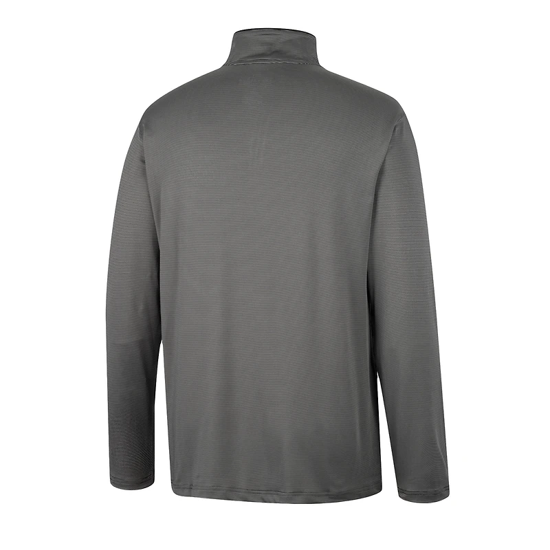 Men's Colosseum Charcoal UCF Knights Logo Quarter-Zip Windshirt