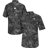 Chemise de pêche Colosseum Charcoal UCF Knights Realtree Aspect Charter pour homme
