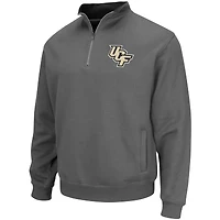 Men's Colosseum Charcoal UCF Knights Tortugas Logo Quarter-Zip Pullover Jacket