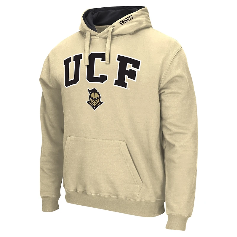 Sweat à capuche Colosseum Gold UCF Knights Arch & Logo pour hommes