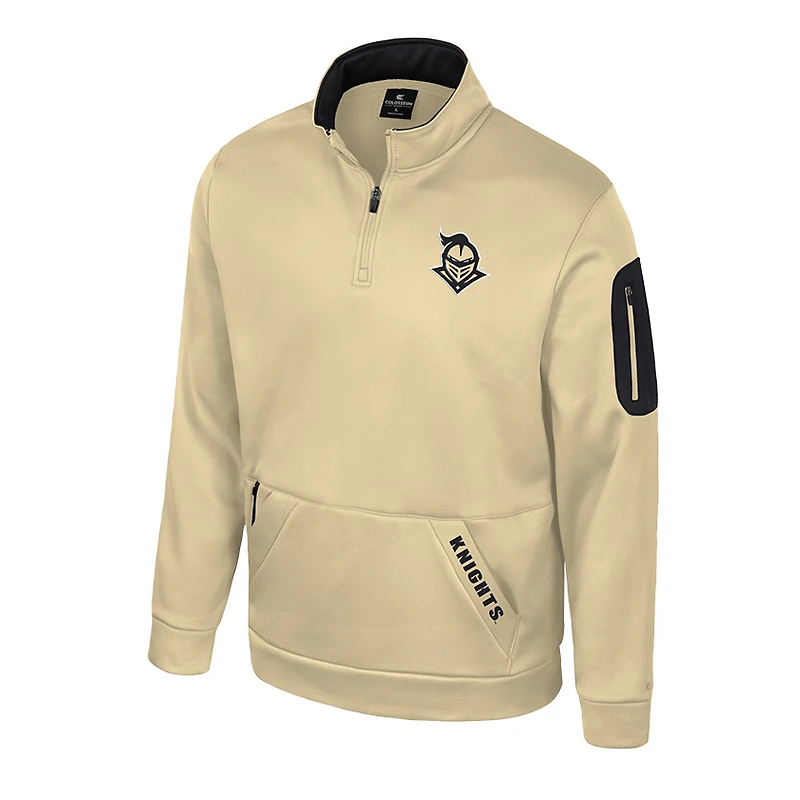 Men's Colosseum Gold UCF Knights Mainframe Quarter-Zip Fleece Jacket