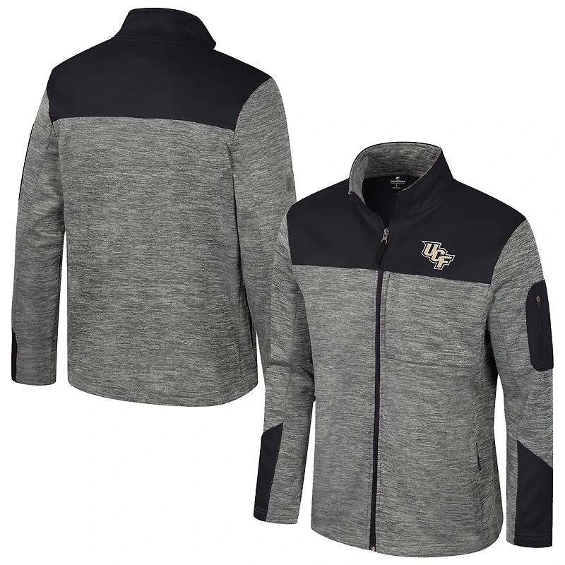 Veste zippée intégrale UCF Knights Guard pour homme, gris/noir, Colosseum