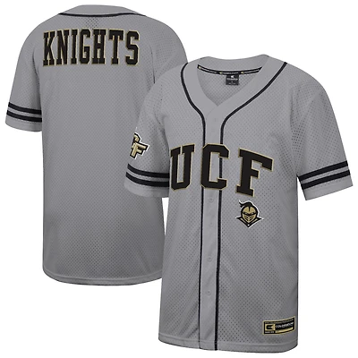 Men's Colosseum Gray UCF Knights Free Spirited Baseball Jersey