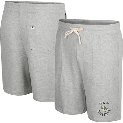 Colosseum Heather Grey UCF Knights Love To Hear This Terry Short pour homme