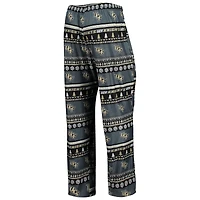 Concepts Sport Charcoal UCF Knights Ugly Sweater T-shirt et pantalon à manches longues pour homme