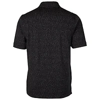 Men's Cutter & Buck Black UCF Knights Advantage Space Dye Tri-Blend Polo