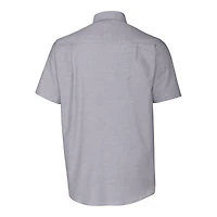 Men's Cutter & Buck Charcoal UCF Knights Citronaut Logo Big Tall Stretch Oxford Button-Down Short Sleeve Shirt