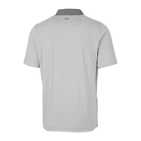 Men's Cutter & Buck Gray UCF Knights Citronaut Forge Tonal Stripe Stretch Polo