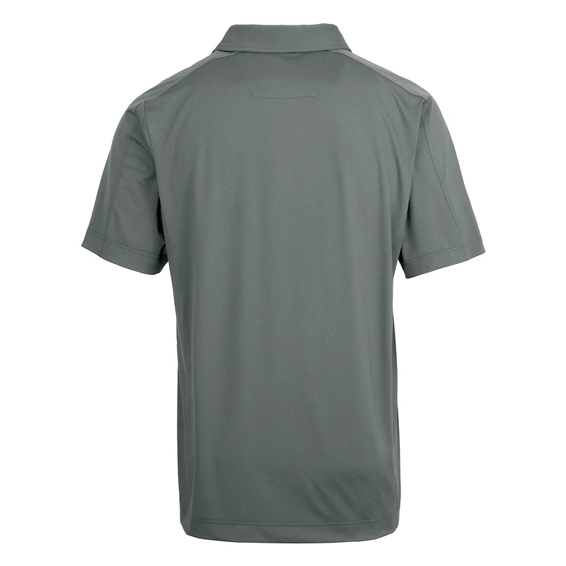 Men's Cutter & Buck Gray UCF Knights Citronaut Logo Big Tall DryTec Prospect Textured Stretch Polo