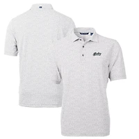 Polo recyclé à imprimé botanique Citronaut Virtue Eco Pique pour homme, gris Cutter & Buck, UCF Knights